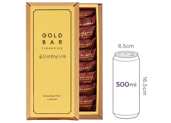 [신라명과] 골드바 휘낭시에 28gX9개입