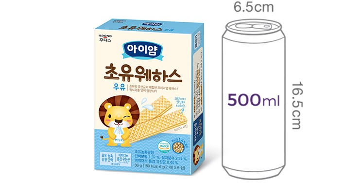[일동후디스] 아이얌 초유 웨하스 우유 36g