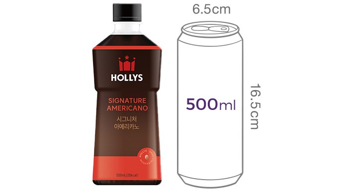 [할리스] 시그니처 아메리카노 (550mL X 6개입)