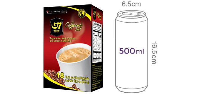 [G7] 3in1 믹스커피 (16g X 18개입)