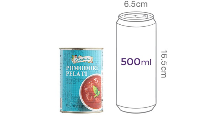 [줄리에토] 토마토홀 400g