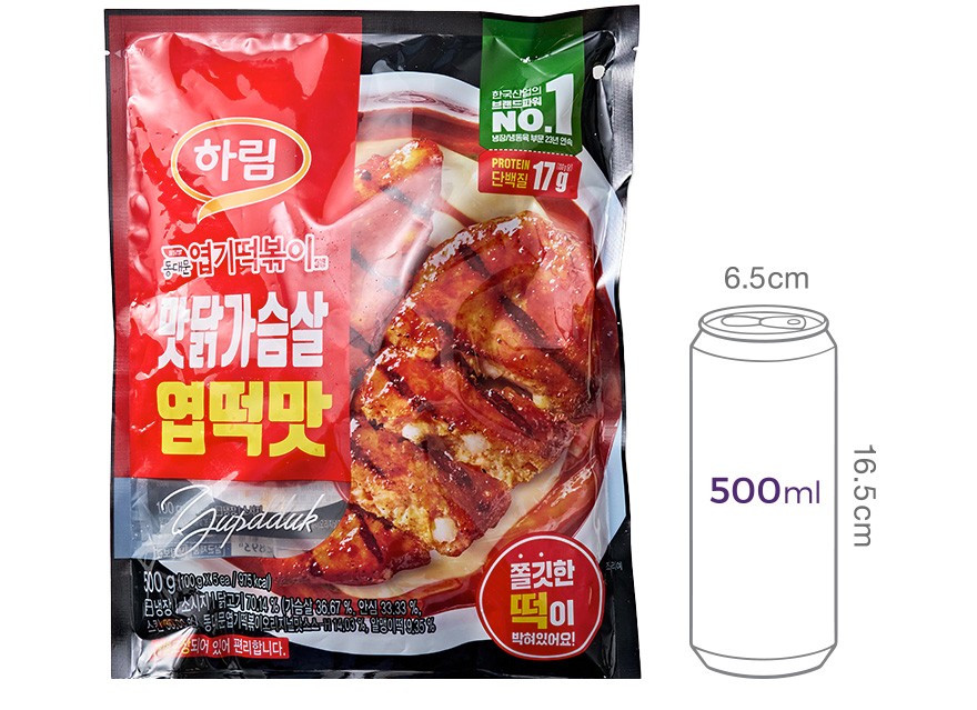 [하림] 맛닭 닭가슴살 엽떡맛 500g (냉장)