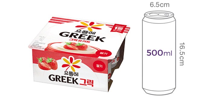 [요플레] 그릭요거트 딸기 (80g X 4개입)