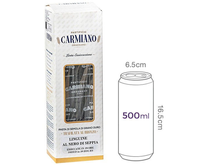 [까르미아노] 오징어먹물 링귀네 500g