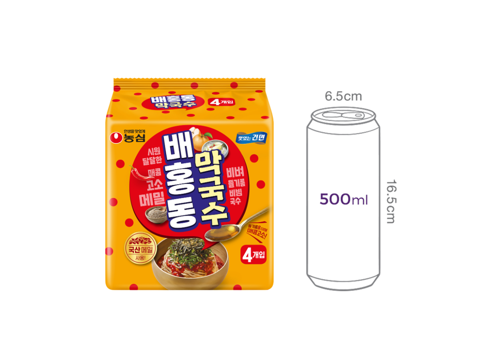 [농심] 배홍동 막국수 114g * 4입