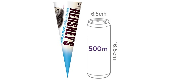 [허쉬] 쿠키앤크림콘 (150mL X 3개)