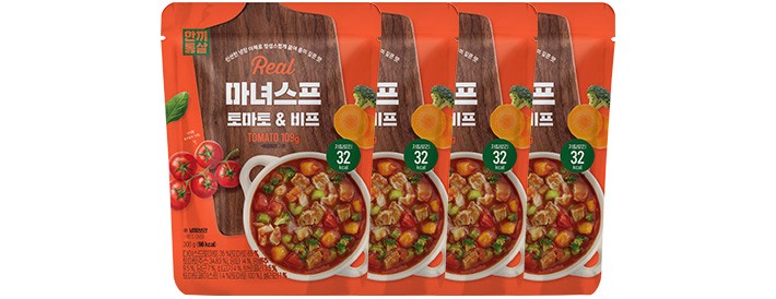 [한끼통살] 마녀스프 토마토&비프 300g *4입