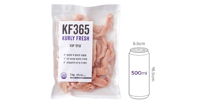 [KF365] IQF 닭안심살 (냉동) 1kg
