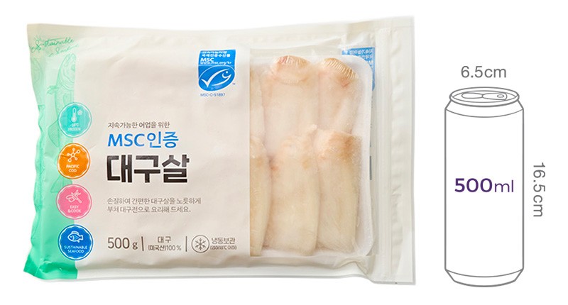 MSC인증 대구살 500g (냉동)