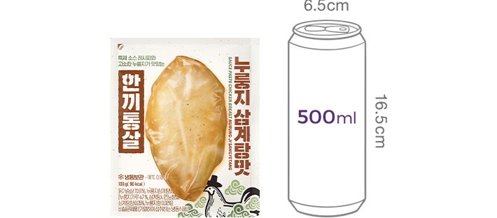 25.[한끼통살] 소스 닭가슴살 누룽지삼계탕맛 (1입)