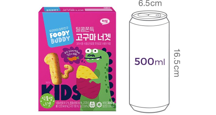 [푸디버디] 달콤쫀득 고구마너겟 300g