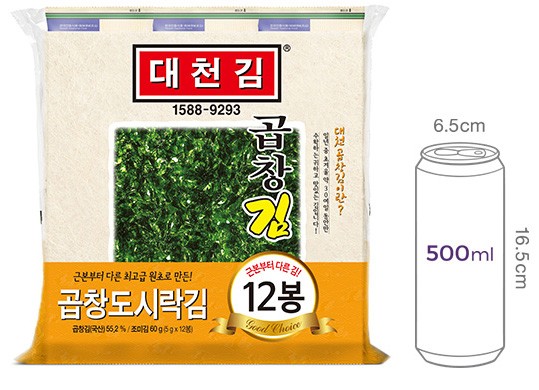 [대천김] 곱창 도시락김 5g X 12봉