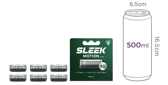 [도루코] 슬릭 모션 6입날