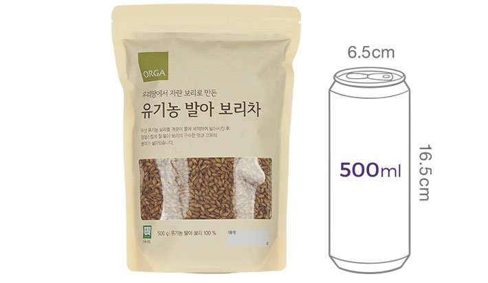 [ORGA] 유기농 발아 보리차 500g