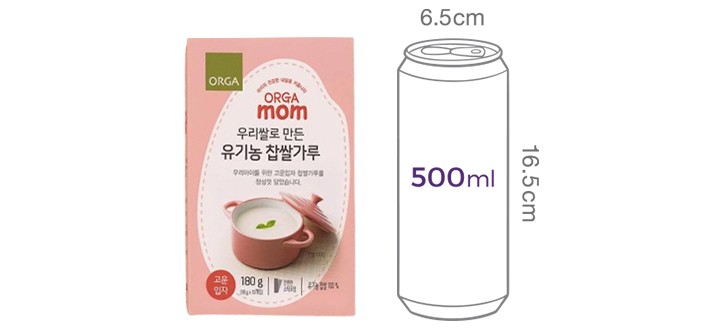 [올가] 유기농쌀로 만든 찹쌀가루 (고운입자) 180g