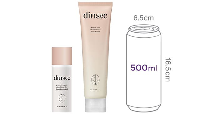 [딘시] 비건 라이스 폼클렌저 150ml+클렌징오일 20ml