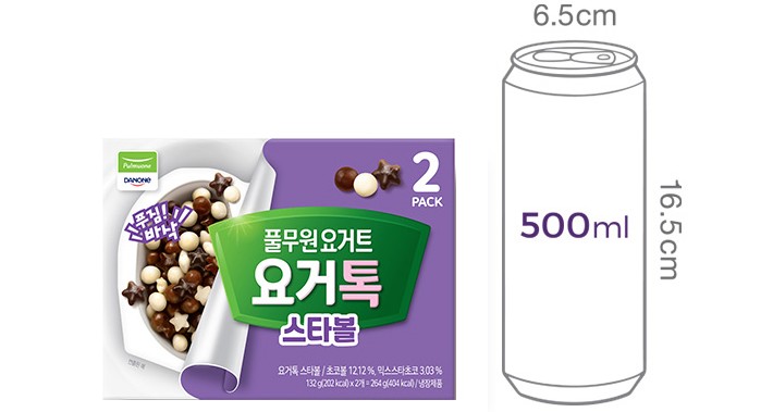 [풀무원다논] 요거톡 스타볼 132g*2입