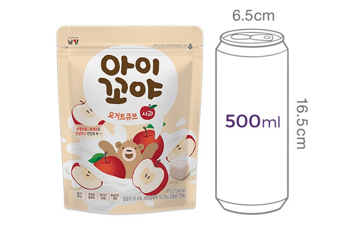 [남양] 아이꼬야 요거트볼 사과 17g