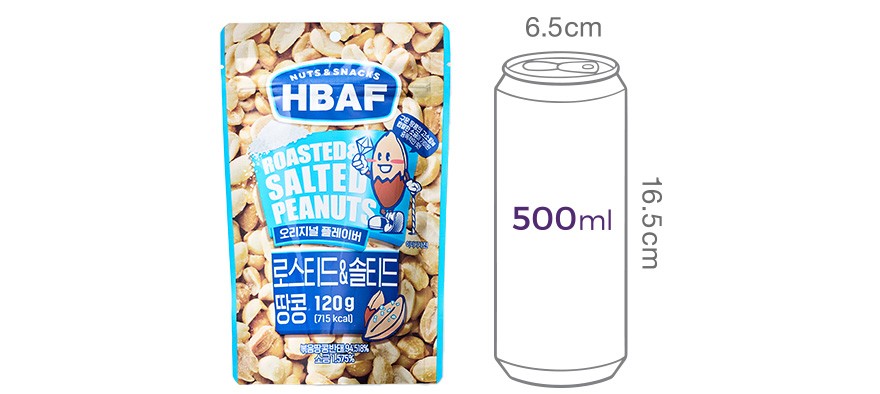 [HBAF] 로스티드&솔티드 땅콩 120g