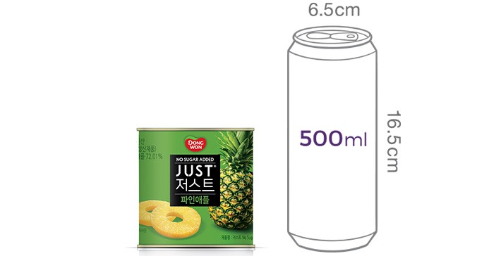 [동원] 저스트 노슈가 파인애플 425g