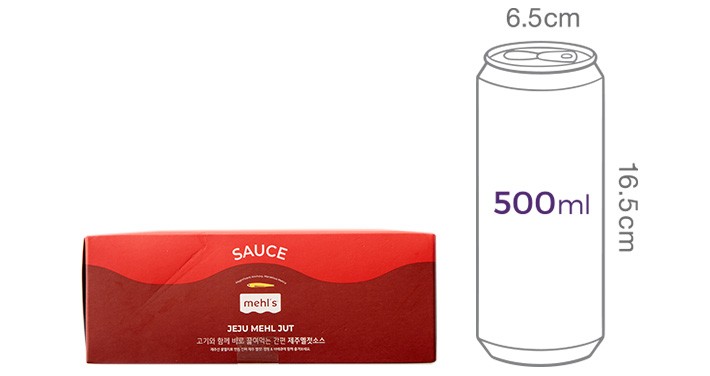 [멜스] 제주 프리미엄 멜젓소스 4구