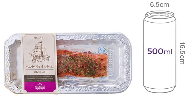 [쌜모네키친] 허브페퍼 생연어 스테이크 150g