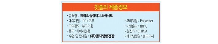 [페리오] 슬림터치 초극세모 칫솔 6개입 (초극세모)