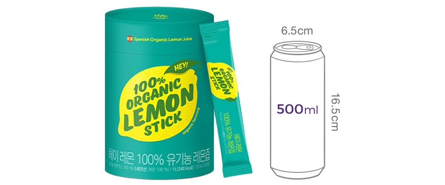 [대상웰라이프] 헤이 레몬 100% 유기농 레몬즙 50포