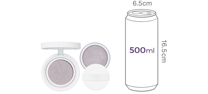 [아멜리] 컴플리먼트 시리즈 쿠션 보라 +리필 기획세트