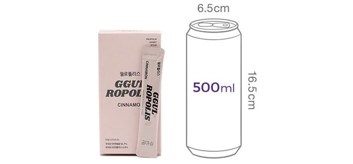 [꿀마실] 꿀로폴리스 시나몬 15포 (150g)