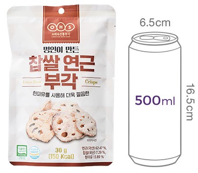 [오희숙부각] 찹쌀 연근 부각 30g