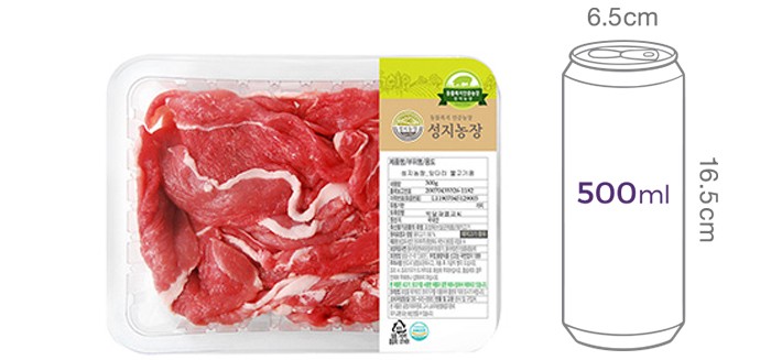 [성지농장] 동물복지 한돈 앞다리살 불고기용 300g (냉장)