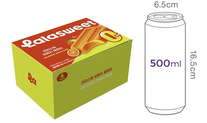 [라라스윗] 오렌지 제로바 70mL X 6개입