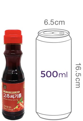[꼬손] 100% 고추씨 기름 160mL