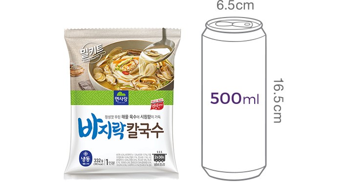 [면사랑] 바지락칼국수 332g