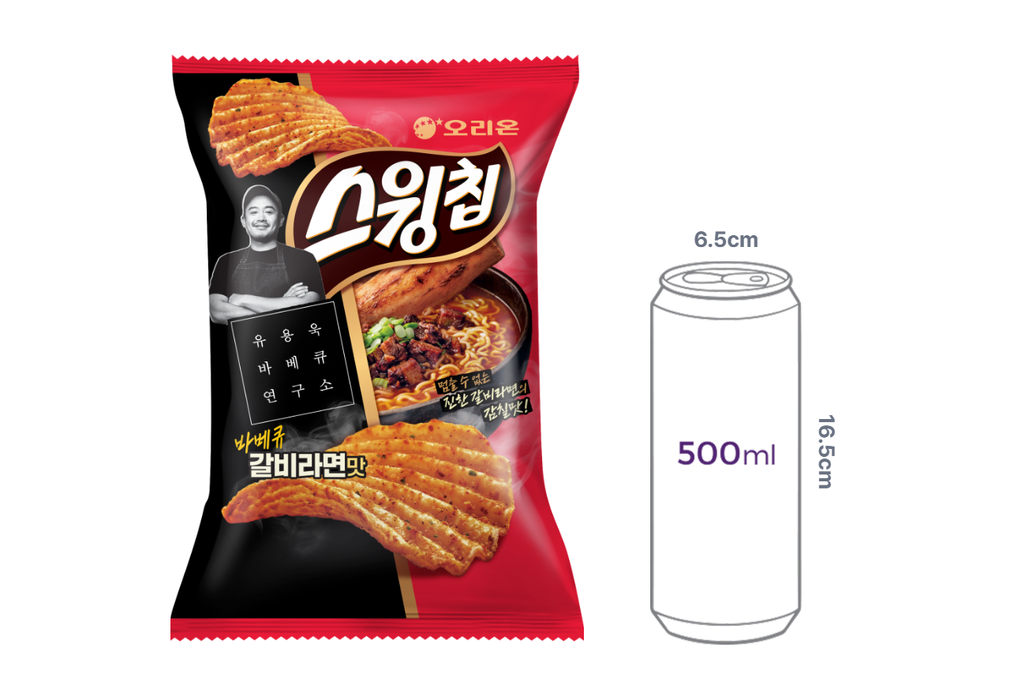 [오리온] 스윙칩 바베큐갈비라면맛 105g