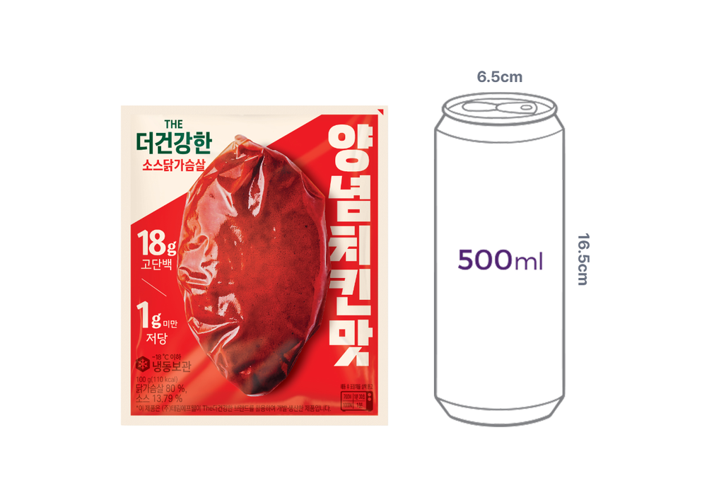 [더건강한] 소스 닭가슴살 양념치킨 100g 5개입 (냉동)