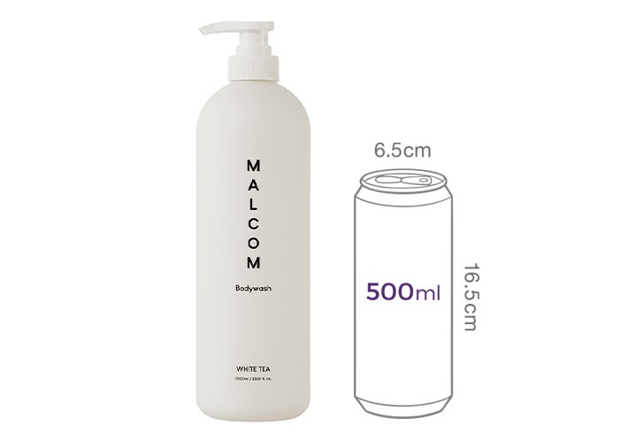 [말콤] 퍼퓸 모이스트필 바디워시 1000ml #화이트티