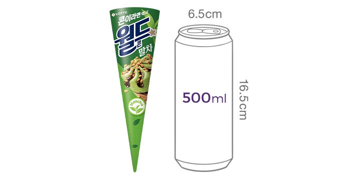 [롯데웰푸드] 월드콘 말차 160mL