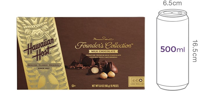 [하와이안호스트] 파운더스컬렉션 밀크 초콜릿 165g (15 pcs)