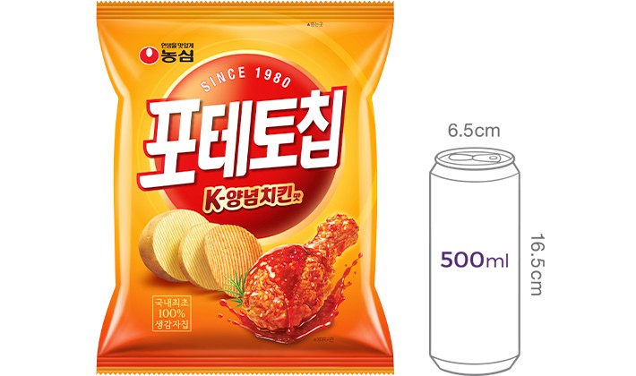[농심] 포테토칩 K양념치킨맛 86g