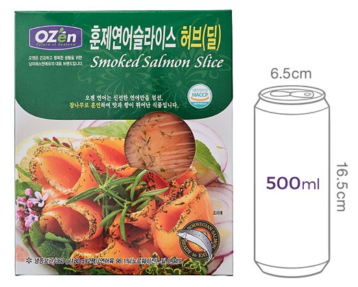 [Ozen] 훈제연어 슬라이스 (허브딜) 360g (냉동)