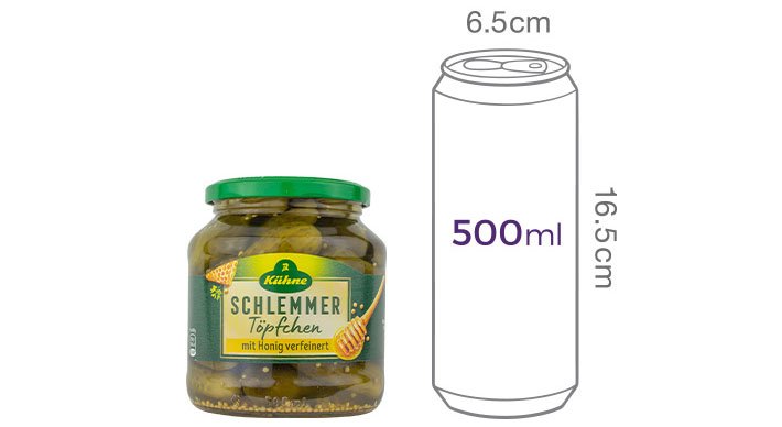 [퀴네] 슬램머퇴프첸 (허니/단맛) 530g