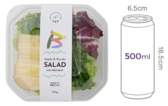 [바름팜] 사과&루꼴라 샐러드 150g