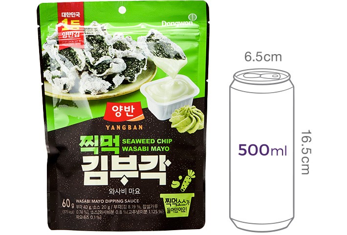 [동원] 양반 찍먹김부각 와사비 60g