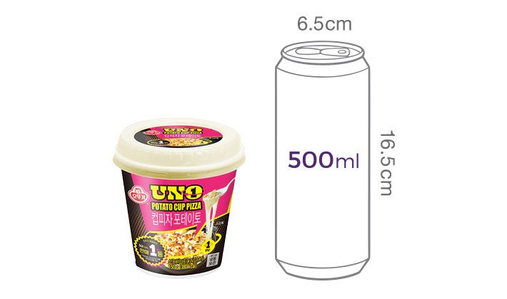 [오뚜기] UNO 떠먹는 컵피자 포테이토 150g