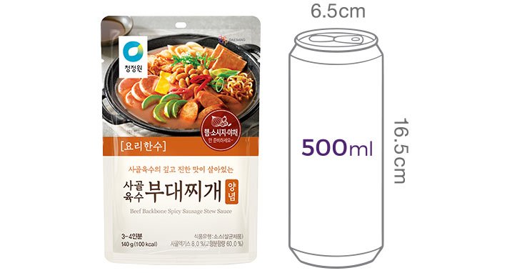[청정원] 요리한수 사골육수 부대찌개양념140g