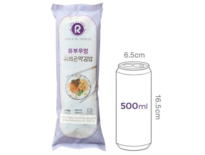 [픽미롤] 귀리곤약 유부우엉김밥 (2개입)