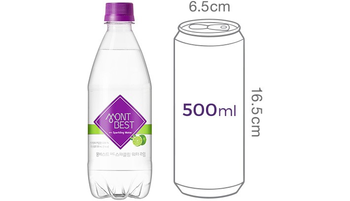 [몽베스트] 탄산수 라임 (500mL X 20개)