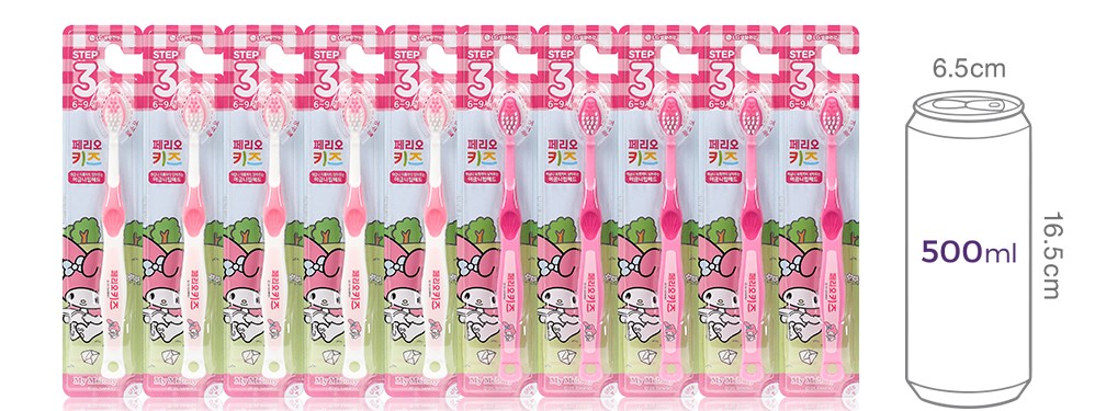 [페리오] 키즈칫솔 3단계 10입 마이멜로디